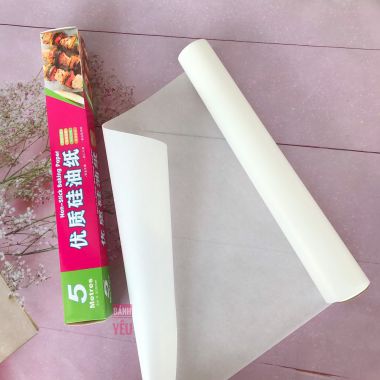 Giấy Nến Nướng Bánh 5m x 30cm Non-Stick Baking Paper - DC134