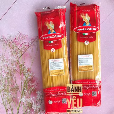 Mì Ý - Mì spaghetti hiệu pastaZARA số 3 500g | NL42