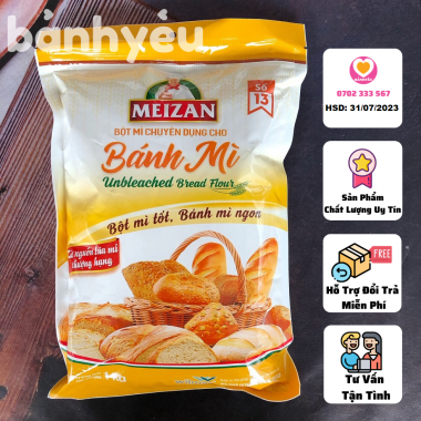 Bột Mì Làm Bánh Mì Meizan Cao Cấp 1KG
